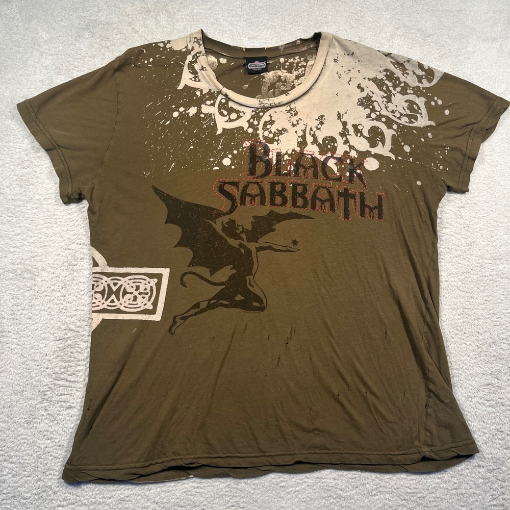 Rare Black Sabbath Olive Graphic Tee - Unisex Band Top